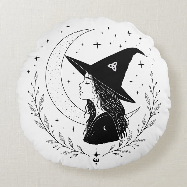 Witch Round Cushion (Front)