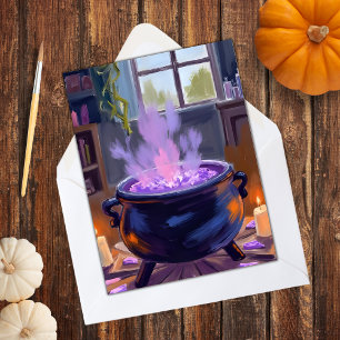 Witch’s Cauldron Halloween Spooky Holiday Card