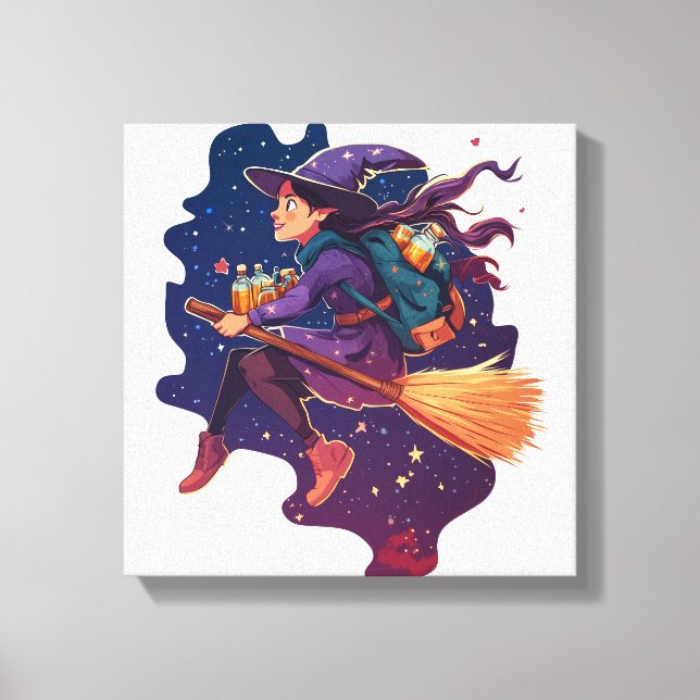 Witch�s Potion Delivery Canvas Print (Front)