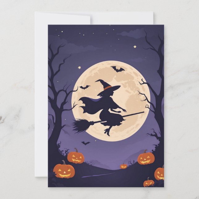Witch’s Spell – Halloween Greetings Card (Front)