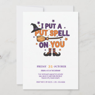 Witch’s Spell Halloween Party Invitation