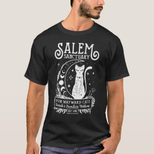 Witch Salem Home For Wayward Black Cats 1692 Hallo T-Shirt