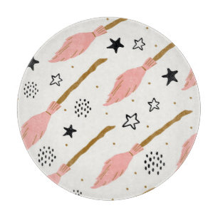 Witch School Magic Doodle Pattern Cutting Board