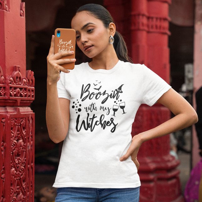Witch Shirt | Boozin With My Witches T-Shirt  (Creator Uploaded)