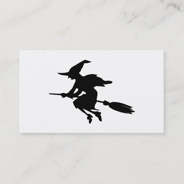 Witch Silhouette Business Card (Front)