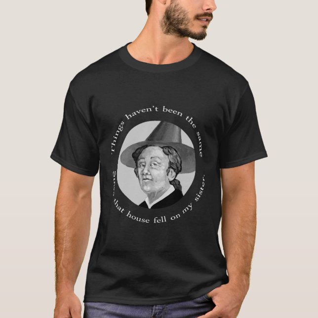 Witch Sister Humour Black Tee (Front)