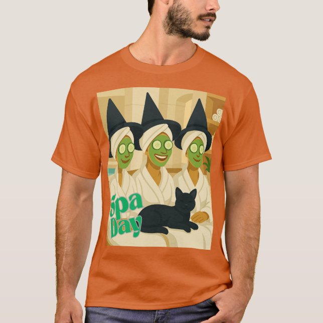 Witch Spa Day Funny Humour  T-Shirt (Front)
