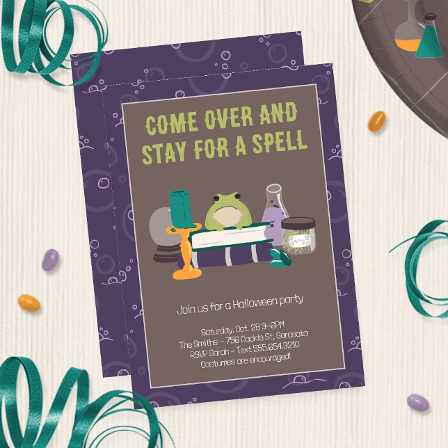 Witch Spell Ingredients Halloween Invitation (Creator Uploaded)