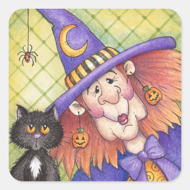 Witch Square Sticker (Front)