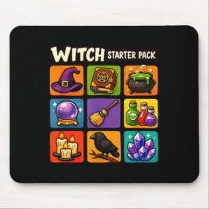 Witch starter pack funny magic witchcraft mouse pad