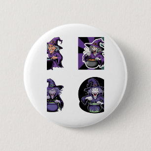 Witch Sticker Pack - Magic Potions Sticker 6 Cm Round Badge