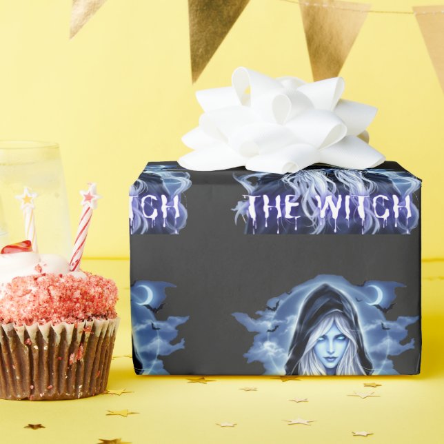 Witch-theme halloween  wrapping paper (Birthday Party)