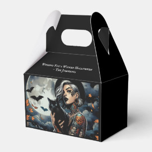 Witch Themed Personalised Halloween Party Favour Box
