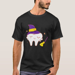 Witch Tooth Halloween For Dentist Dental T-Shirt