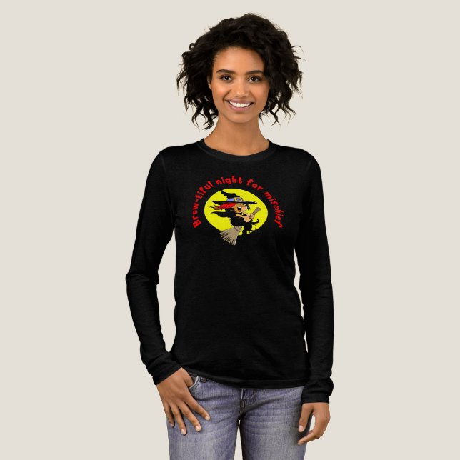 witch Tri-Blend shirt (Full Front)