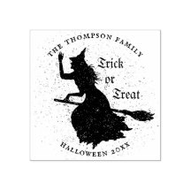 Witch Trick or Treat Halloween Grunge Illustration