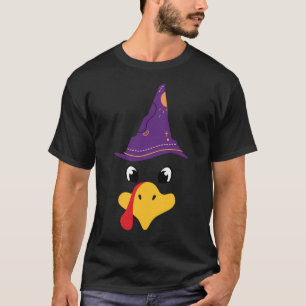 WITCH TURKEY FACE THANKSGIVING2870png2870 T-Shirt