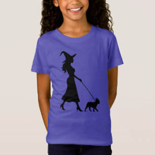 Witch Walking Frenchie T-Shirt