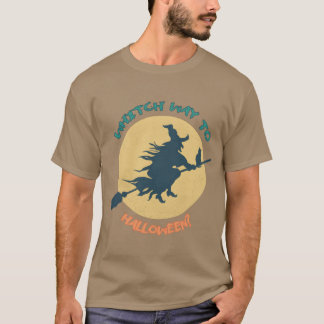 Witch way to Halloween retro T-Shirt