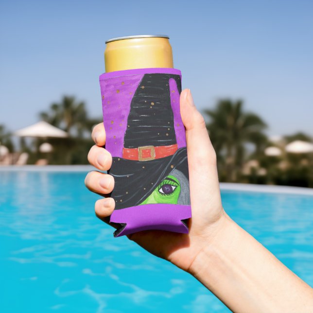 Witch Way to Halloween Seltzer Can Cooler (In Situ Pool)