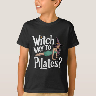 Witch Way To Lates Funny Halloween Lates Yoga Refo T-Shirt