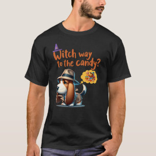 Witch way to the candy? Funny Halloween T-Shirt