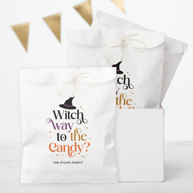 Witch Way To The Candy Halloween Party Favour Bag (Creator Uploaded)