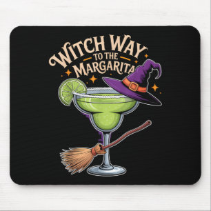 Witch Way to The Margarita Halloween Drinking Team Mouse Pad