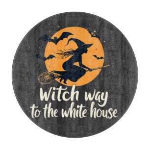 Witch Way to the White House Election Kamala Cutting Board