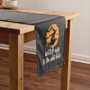 Witch Way to the White House Election Kamala Short Table Runner