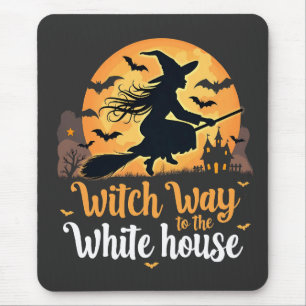 Witch Way to the White House Mouse Pad