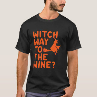 Witch Way To The Wine Long Sleeve T Shirt