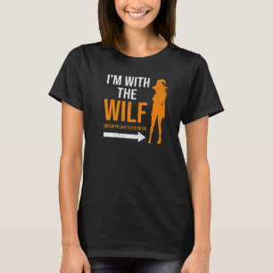 witch witches halloween i'm with the witch for men T-Shirt