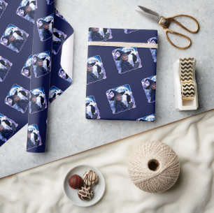 Witch with a Raven - Halloween Fan Fun 1 Wrapping Paper