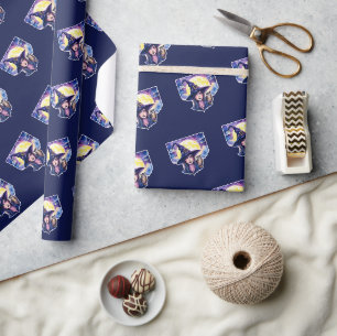 Witch with an Owl - Halloween Fan Fun 1 Wrapping Paper