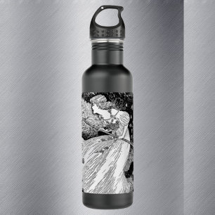 Witch with cats 710 ml water bottle