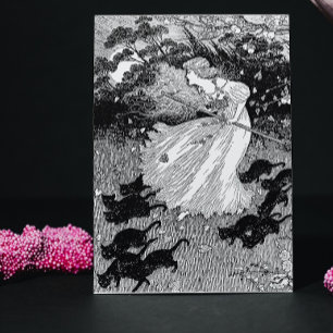 Witch with cats jigsaw puzzle
