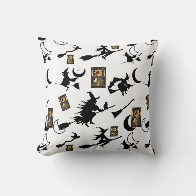 Witch wizard blackcat moon bloomstick cushion (Front)