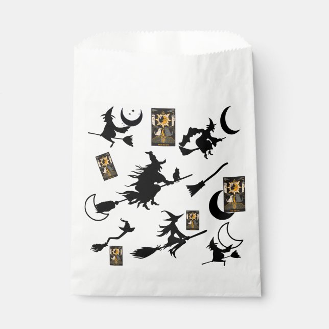 Witch wizard blackcat moon bloomstick favour bags (Front)