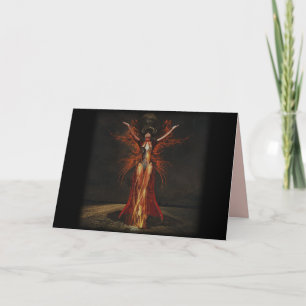 witch woman greeting card