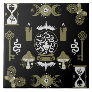 Witchcore Aesthetic Decor Tile