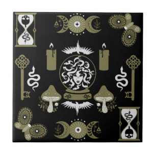 Witchcore Aesthetic Decor Tile