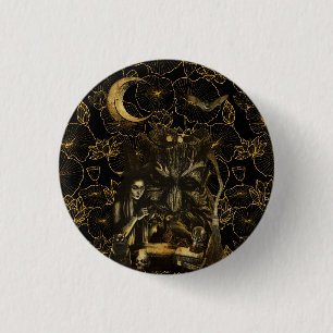 witchcraft   3 cm round badge