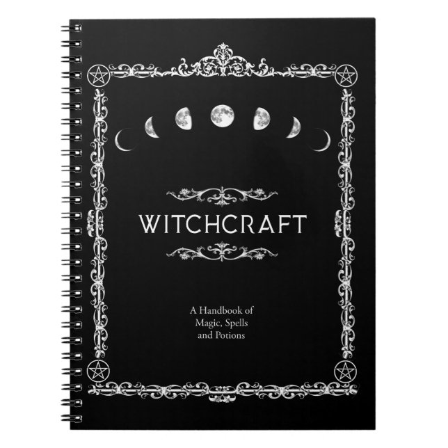 Witchcraft A Handbook of Magic Spells and Potions Notebook (Front)