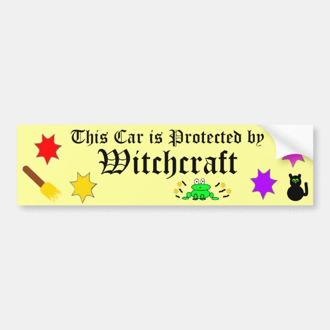 witchcraft bumper sticker (Front)