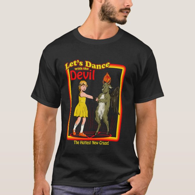 Witchcraft Let's Dance With The Devil Baphomet Sat T-Shirt (Front)
