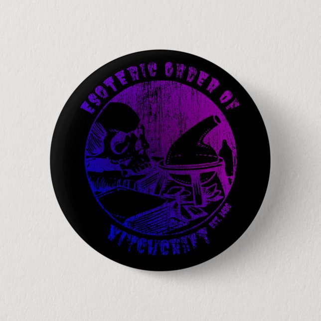 Witchcraft Magic Order Occult Witch Alchemist 6 Cm Round Badge (Front)