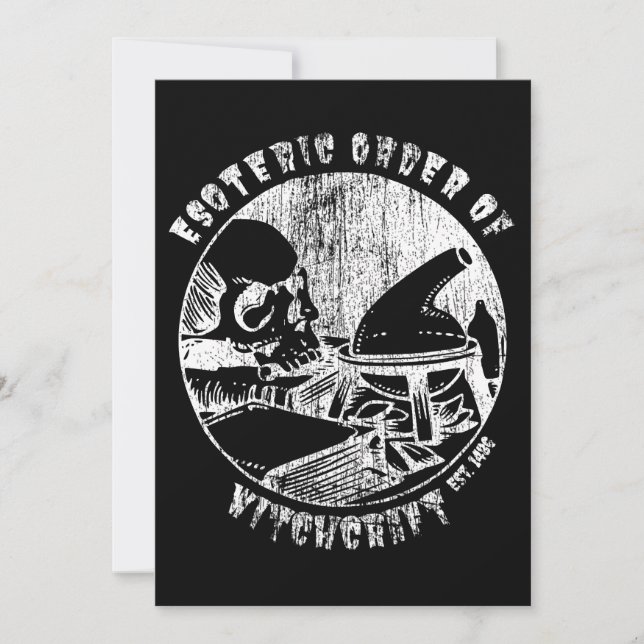 Witchcraft Magic Order Occult Witch Alchemist Invitation (Front)