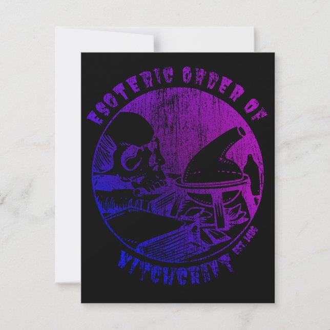 Witchcraft Magic Order Occult Witch Alchemist Invitation (Front)