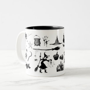 Witchcraft, Occult Knowledge Kitchen Witcher Two-Tone Coffee Mug